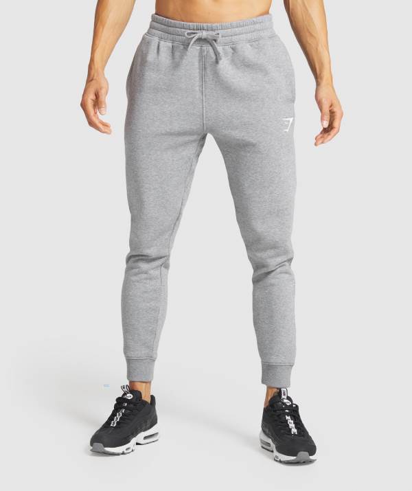 Panske Joggers Gymshark Crest Siva | EJ8452036